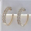 14K Y/G EARR 0.96 DIA