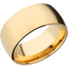 14K Yellow gold 10mm domed band