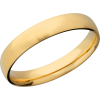 14K Yellow gold 4mm domed band