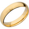 14K Yellow gold 5mm domed band