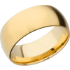 14K Yellow gold 9mm domed band