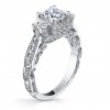 Hand Engraved Perfect Profile Diamond Ring Style 18RGL00628DCZ