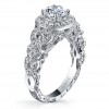 Hand Engraved Perfect Profile Diamond Ring Style 18RGL00649DCZ