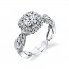 Vintage Inspired Diamond Pave Set Solea Ring Style 18RGL919DCZ