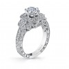 Hand Engraved Perfect Profile Diamond Ring Style 18RO2335DCZ