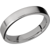 Titanium 4mm flat band with slightly rounded edges