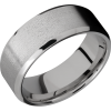 Titanium 8mm beveled band