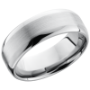 Titanium 8mm domed band with a flat center