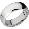 Cobalt chrome 8mm domed band with beveled edges