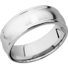 Cobalt Chrome 8mm domed band with rounded edges