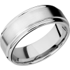 Cobalt Chrome 8mm flat band with rounded edges
