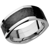 Cobalt chrome 9mm flat square band with an inlay of Zirconium