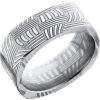 Handmade 8mm basket Damascus steel flat square band