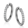 Hoop Earring in 18k Gold with Diamonds
