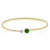 Color Bangle in 18k Gold with Diamonds