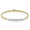 Bangle in 18k Gold with Diamonds