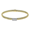 Bangle in 18k Gold with Diamonds