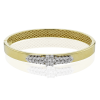 Bangle in 18k Gold with Diamonds