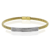 Bangle in 18k Gold with Diamonds