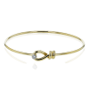 Bangle in 18k Gold with Diamonds