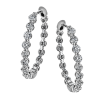 Hoop Earring in 18k Gold with Diamonds