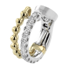 Hoop Earring in 18k Gold with Diamonds