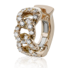 Hoop Earring in 18k Gold with Diamonds