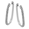 Hoop Earring in 18k Gold with Diamonds