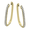 Hoop Earring in 18k Gold with Diamonds