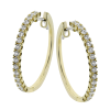 Hoop Earring in 18k Gold with Diamonds