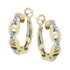 Hoop Earring in 18k Gold with Diamonds