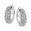 Hoop Earring in 18k Gold with Diamonds