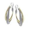Hoop Earring in 18k Gold with Diamonds