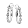 Hoop Earring in 18k Gold with Diamonds