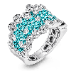 Color Ring in 18k Gold with Diamonds