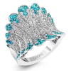 Color Ring in 18k Gold with Diamonds