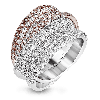 Right Hand Ring in 18k Gold with Diamonds