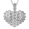 Heart Pendant in 18k Gold with Diamonds