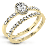 Wedding Set in 18k Gold with Diamonds