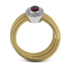 Color Ring in 18k Gold with Diamonds