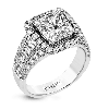 Engagement Ring in 18k Gold with Diamonds