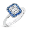 Color Ring in 18k Gold with Diamonds