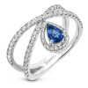 Color Ring in 18k Gold with Diamonds