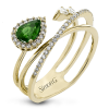 Color Ring in 18k Gold with Diamonds