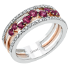Color Ring in 18k Gold with Diamonds