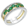 Color Ring in 18k Gold with Diamonds
