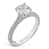 Engagement Ring in 18k Gold with Diamonds
