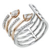 Right Hand Ring in 18k Gold with Diamonds