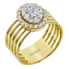 Right Hand Ring in 18k Gold with Diamonds
