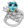 Color Ring in 18k Gold with Diamonds